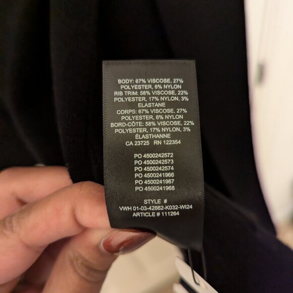 Aritzia Ty Cardigan Short in Black - Picture 10 of 10